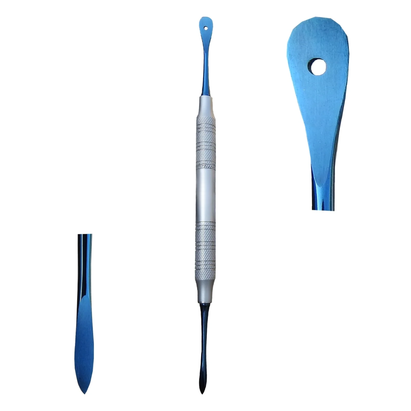 Titanium Coated Dental Cement Spatula – Double Ended Non-Stick Mixing Instrument